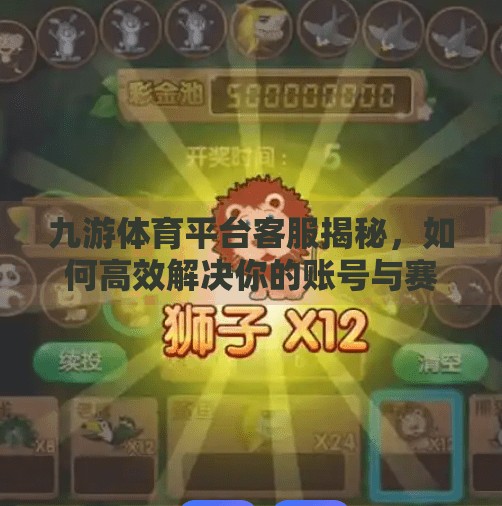 九游体育平台客服揭秘，如何高效解决你的账号与赛事问题？九游体育平台客服